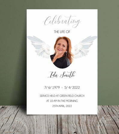 Angels Celebration Of Life Program Template 031 - Free Funeral Order of Service Template