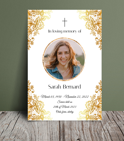 Christian funeral order of service 038 - Free Funeral Order of Service Template
