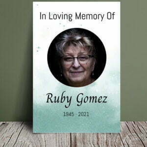 Aqua funeral order of service (002) - Template Design
