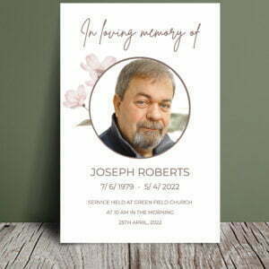 Celebration Of Life Program Template 030 - Template Design