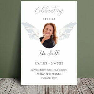 Angels Celebration Of Life Program Template 031 - Template Design