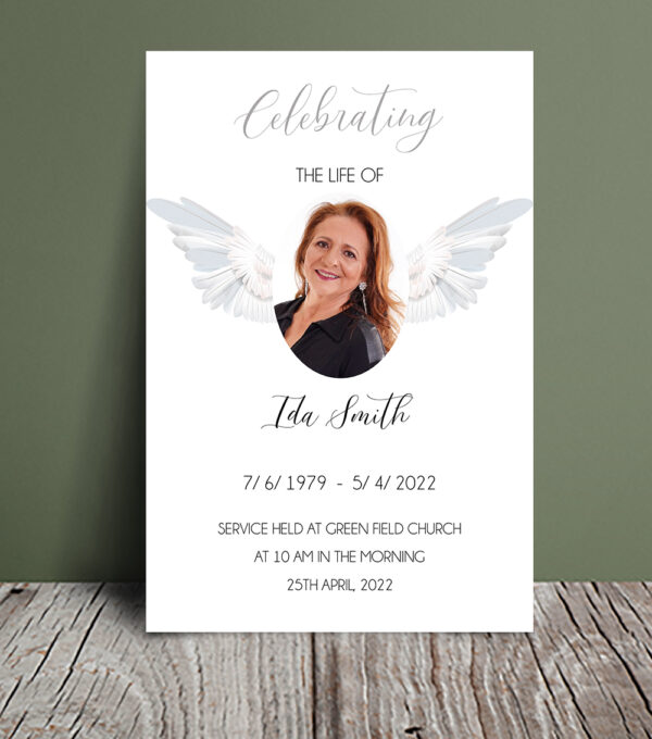 Angels Celebration Of Life Program Template 031 - Template Design