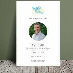 Peaceful funeral order of service 037 - Template Design