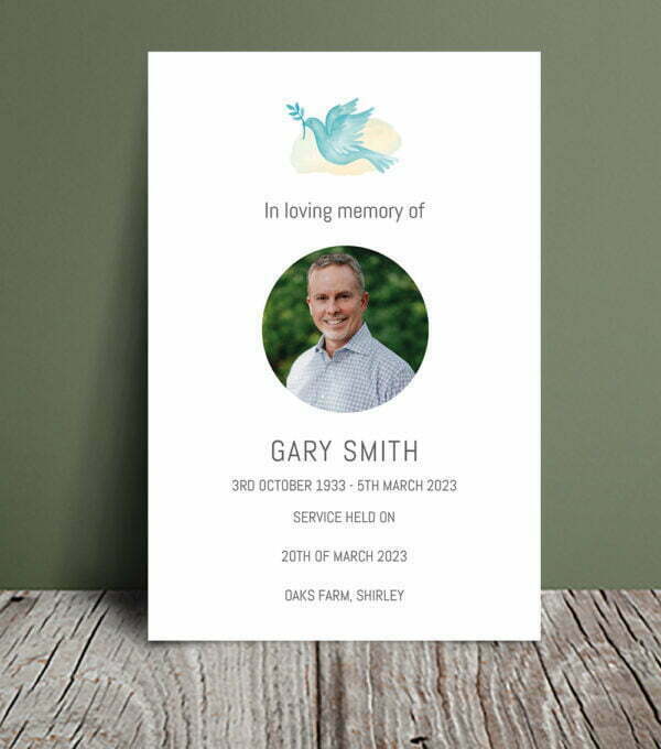 Peaceful funeral order of service 037 - Template Design