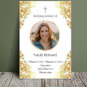 Christian funeral order of service 038 - Template Design