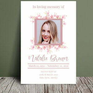 Blossom funeral order of service 042 - Template Design