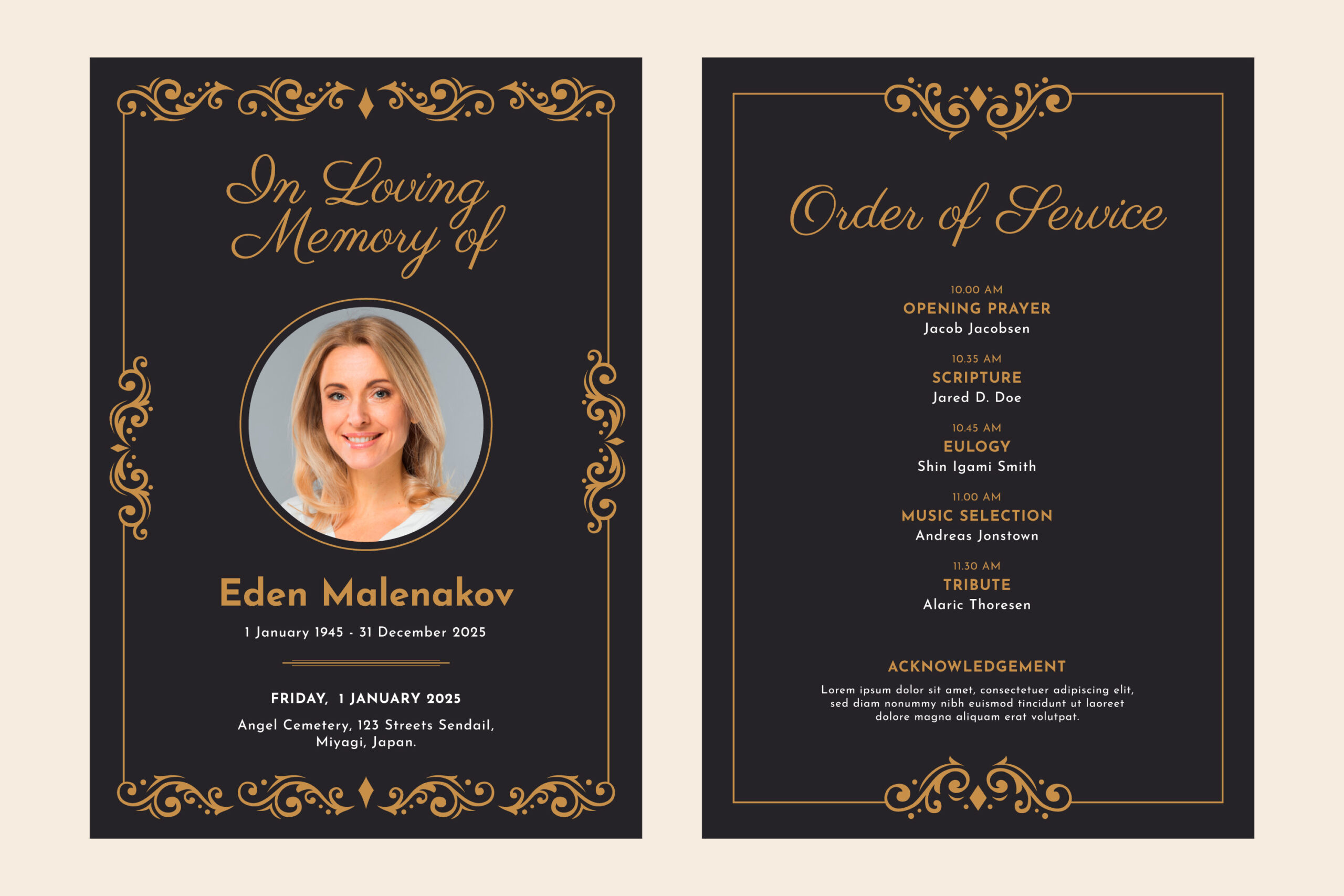 Example of a Funeral Order of Service: A Guide to Honouring Loved Ones (2025)