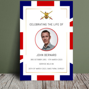 Military funeral order of service 095 - Template Design