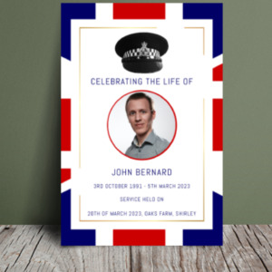 British police funeral order of service 099 - Template Design