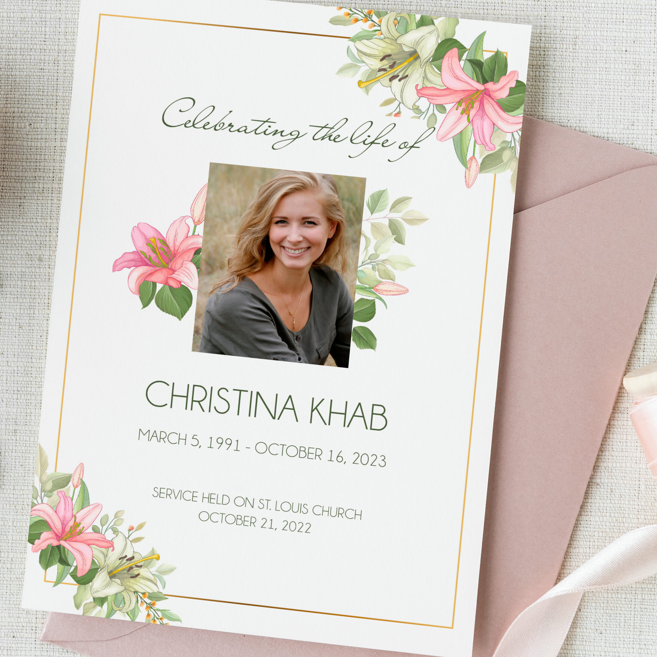 Funeral Order of Service Printing: Custom Designs, Templates & Affordable Options