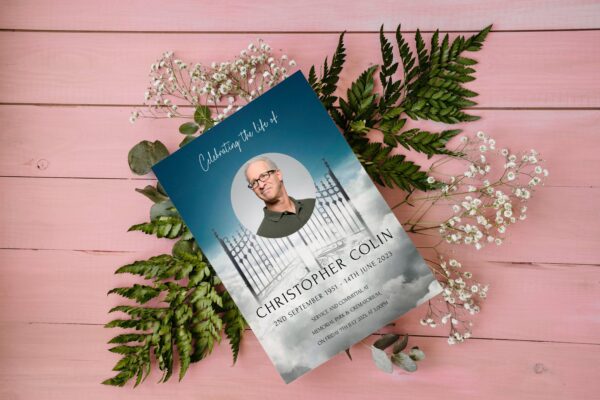 Gates of heaven funeral order of service 105 - Template Design - Image 2