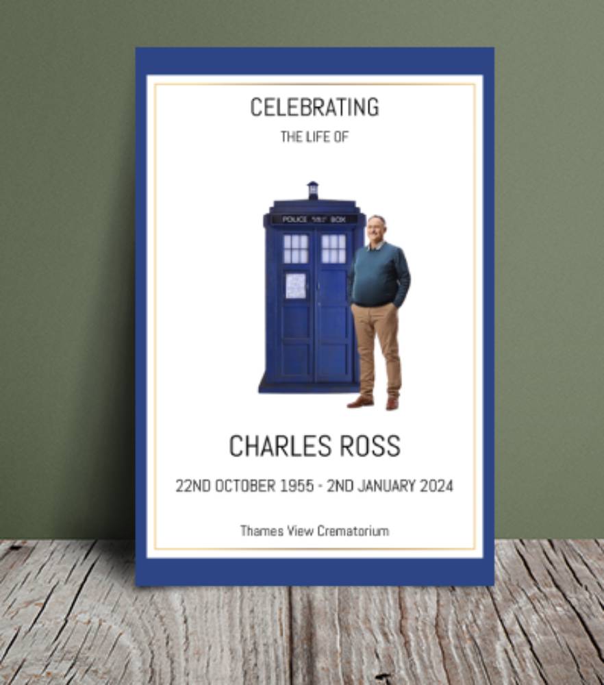 Time machine funeral order of service 116 - Free Funeral Order of Service Template