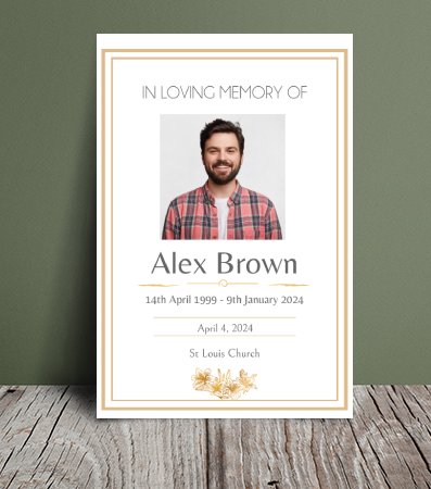 Personalized Farewells Made Easy: Bespoke funeral order of service