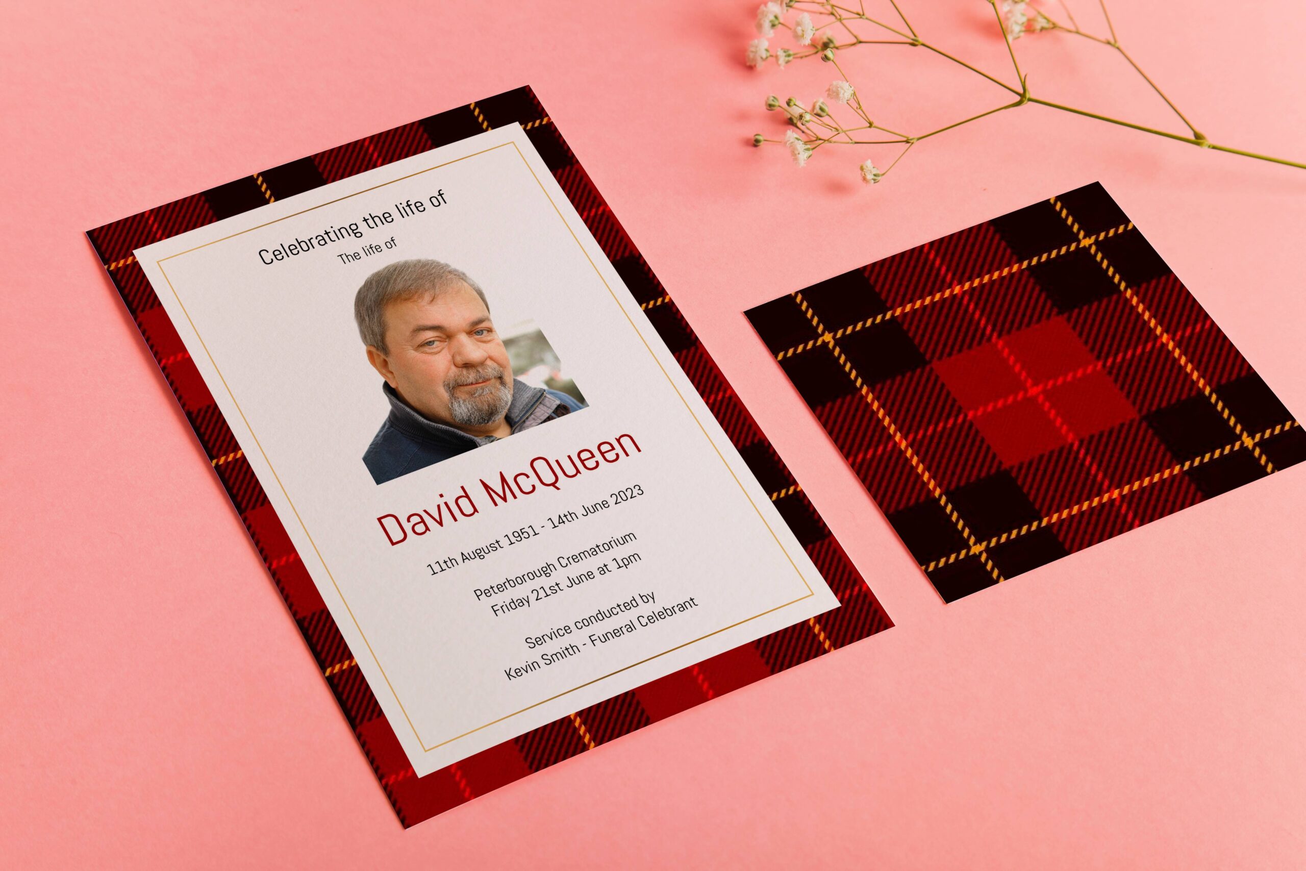Scottish funeral order of service templates 2025