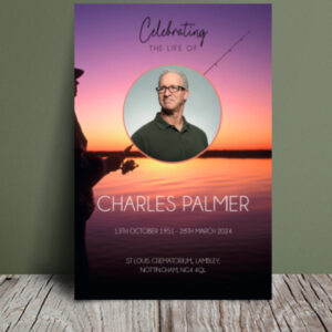 Fishing template funeral order of service template 124