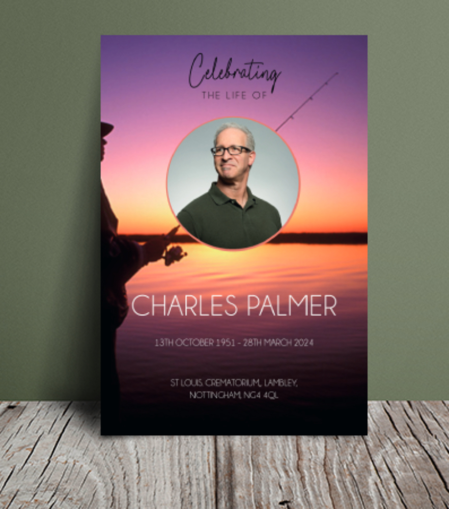 Fishing template funeral order of service 124 - Free Funeral Order of Service Template