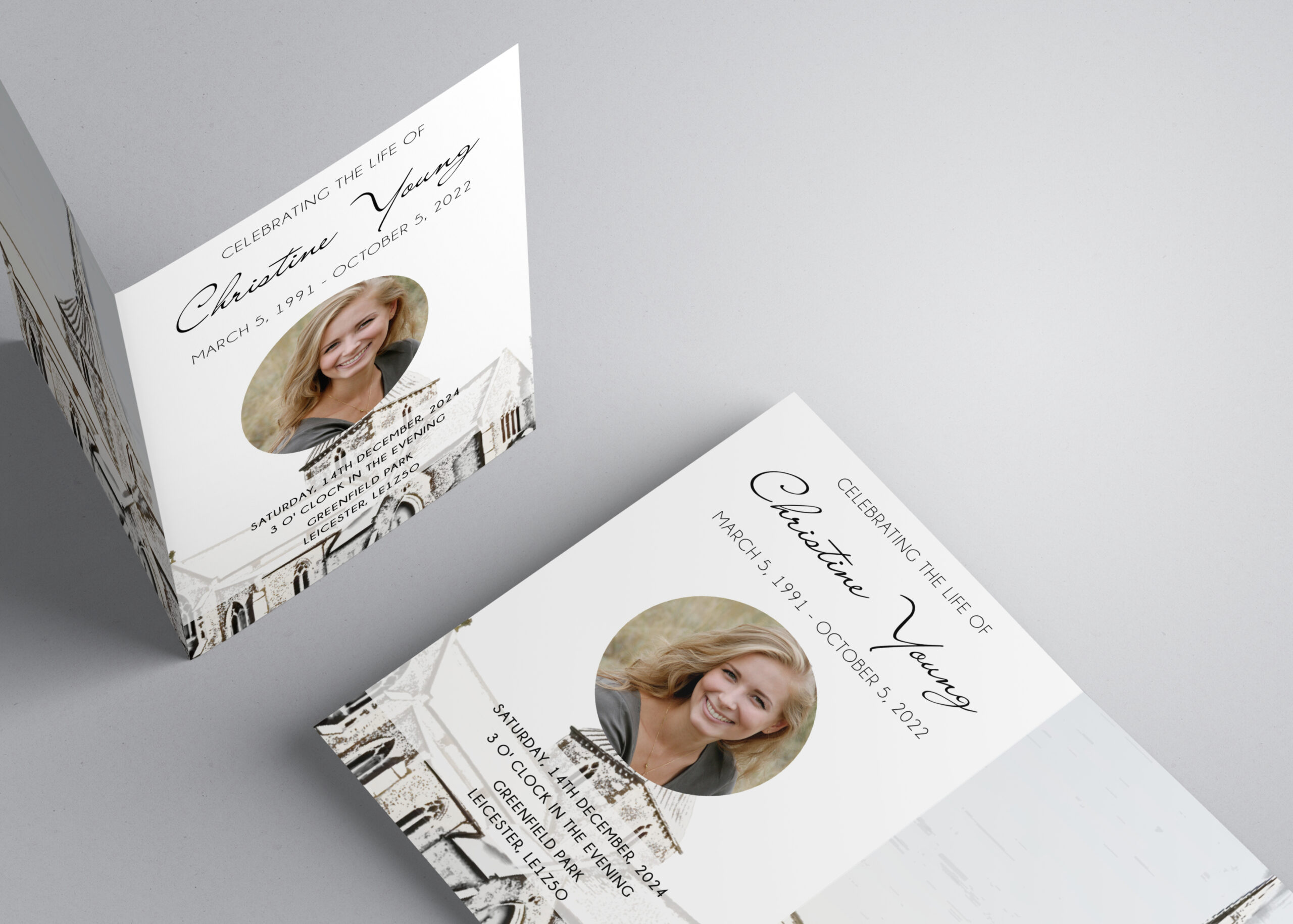 Design and print funeral order of service in one place