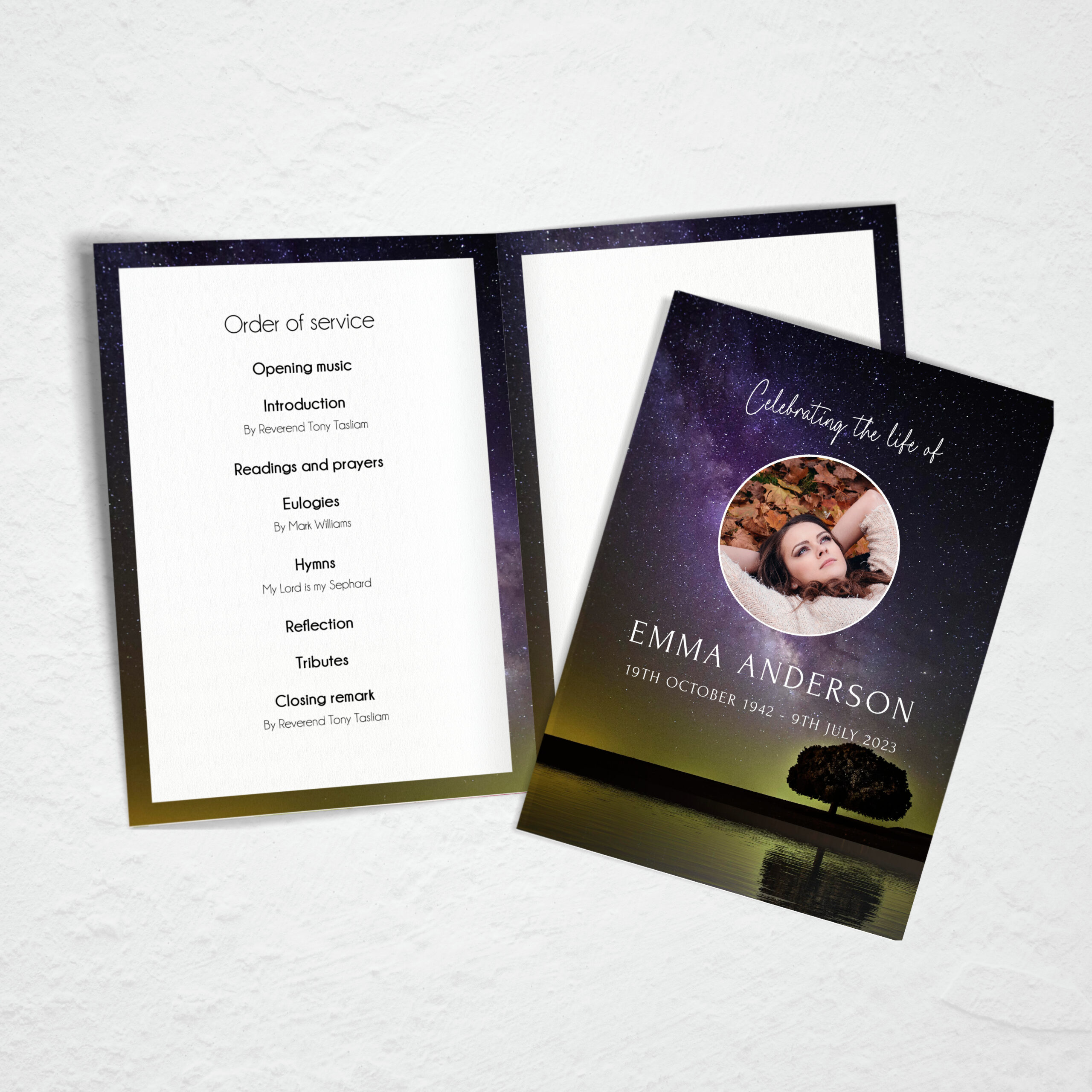 Popular 4 Page Funeral Order of Service