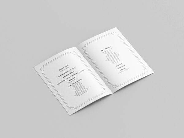 Freesia funeral order of service template 131 - Image 2