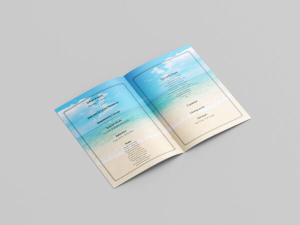 Beach funeral order of service template 128 - Image 5