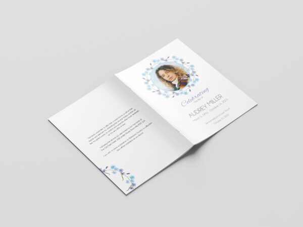 Forget me not funeral order of service template 130 - Image 5