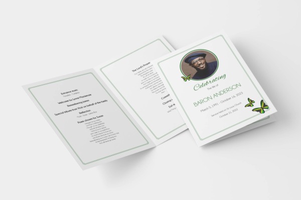 Jamaican funeral order of service template 125 - Image 4