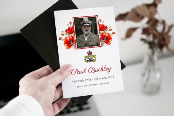 Poppy flower funeral order of service template 126 - Image 5