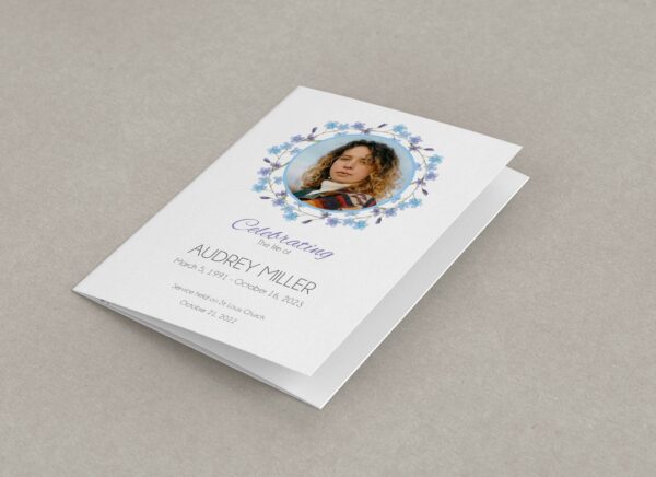 Forget me not funeral order of service template 130 - Image 6