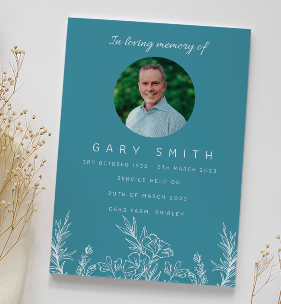 Create lasting tributes with bespoke funeral service booklets