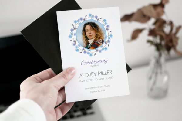 Forget me not funeral order of service template 130 - Image 4