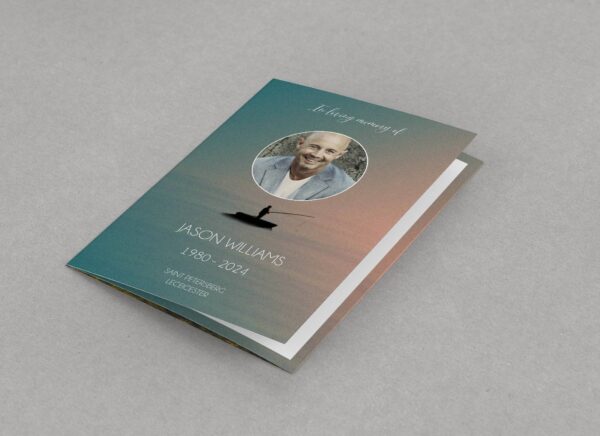Fishing funeral order of service template 135 - Image 5