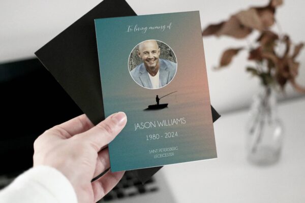 Fishing funeral order of service template 135 - Image 3