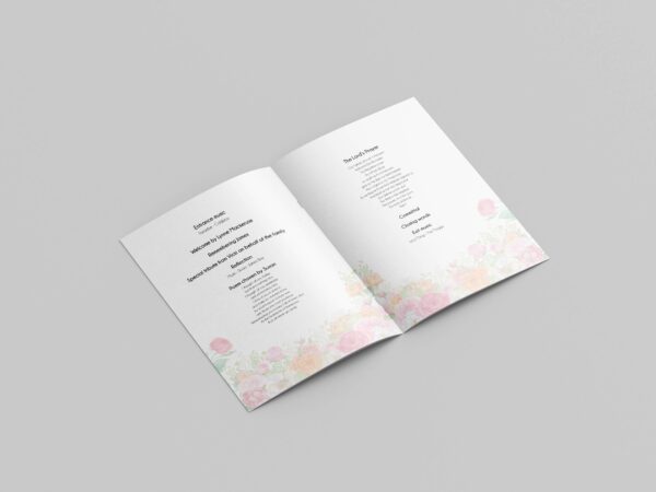 Colourful roses funeral order of service template 142 - Image 4