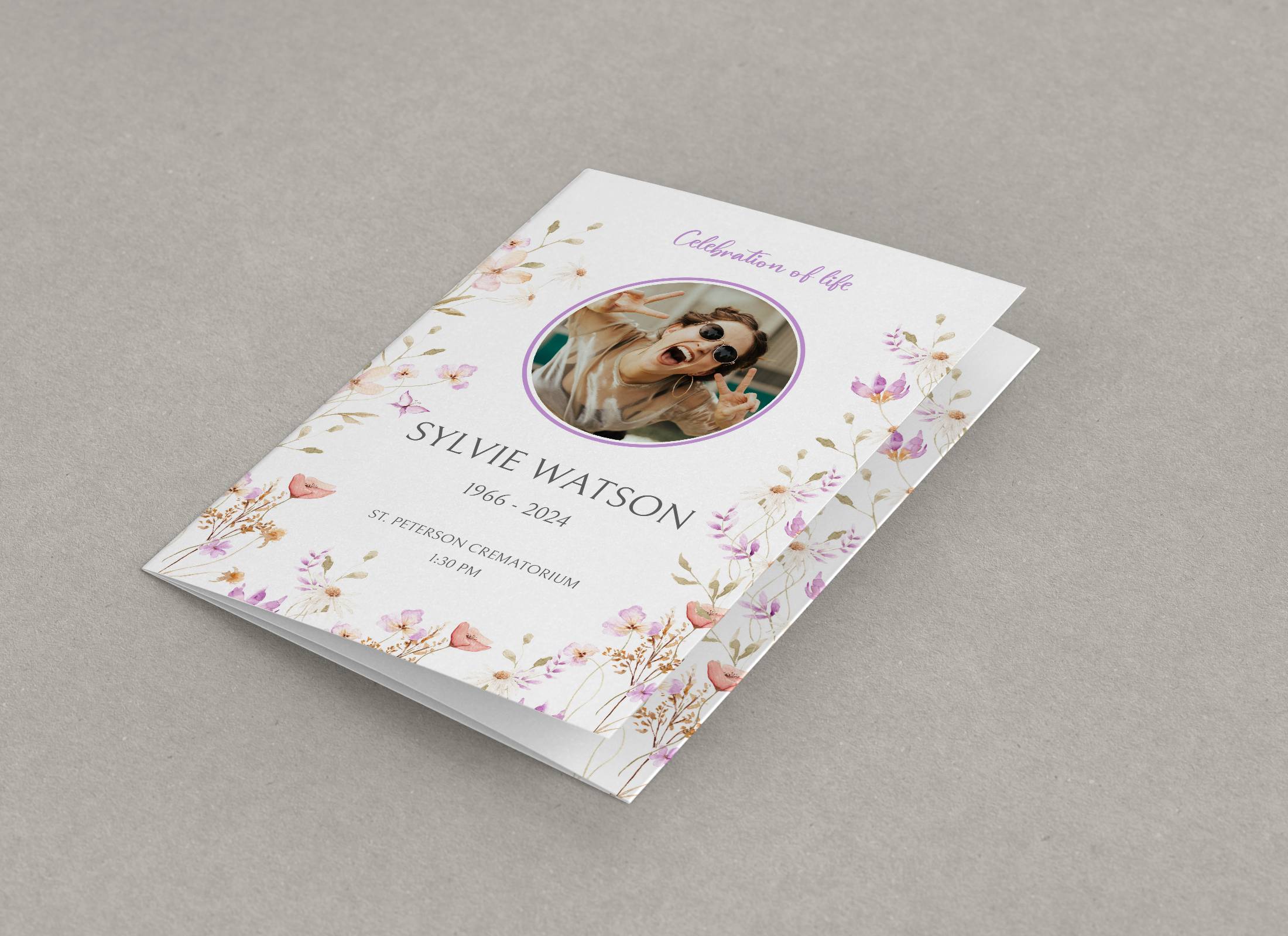 Funeral order of service printing UK
