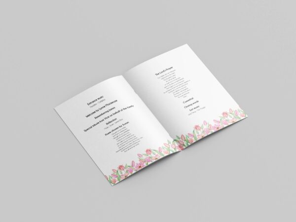 Tulip funeral order of service