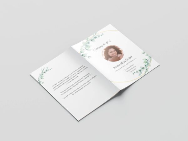 Eucalyptus funeral order of service