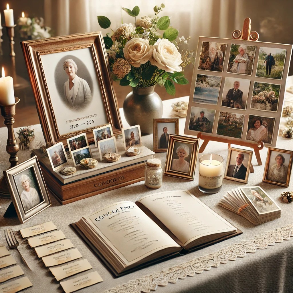 Creating a Memory Table for a Funeral, Wake, or Memorial Service 2025