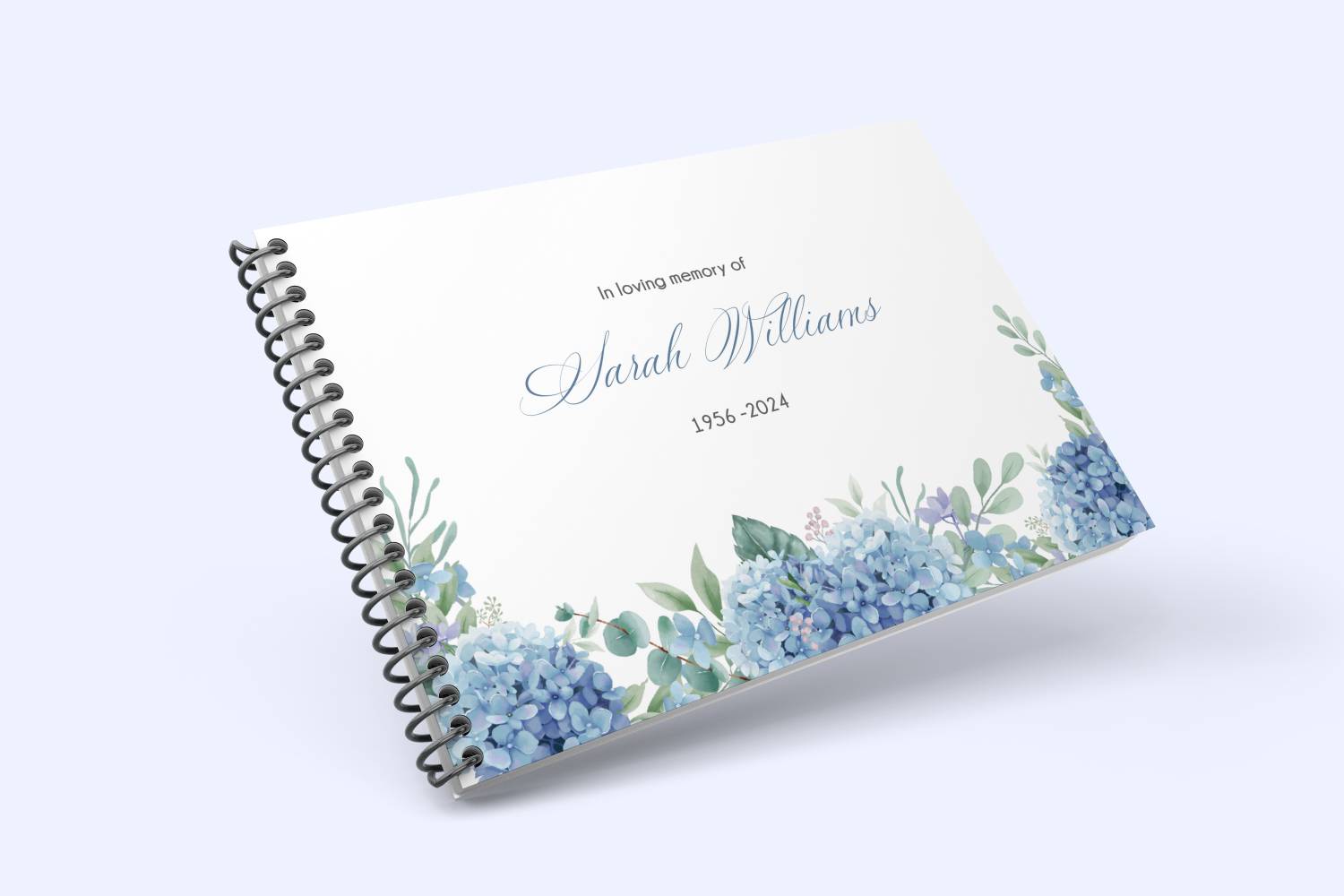 Forget me not funeral condolence book 006 - Free Funeral Order of Service Template