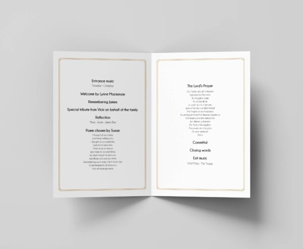 Rugby funeral order of service template 161 - Image 2