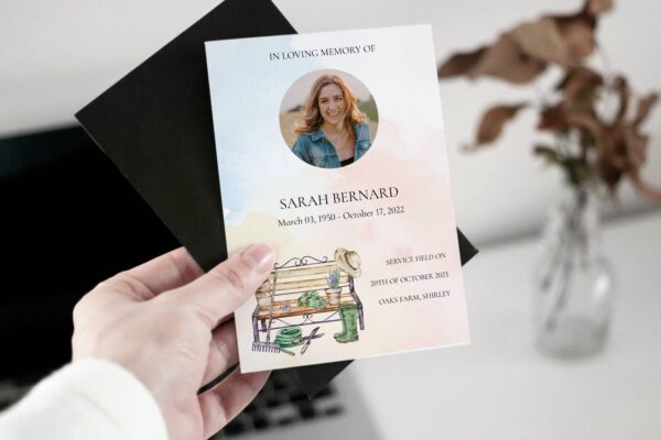 Gardening Funeral Order of Service Template 163 - Image 5
