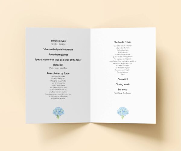 3 photos cover order of service funeral template 179 - Image 6