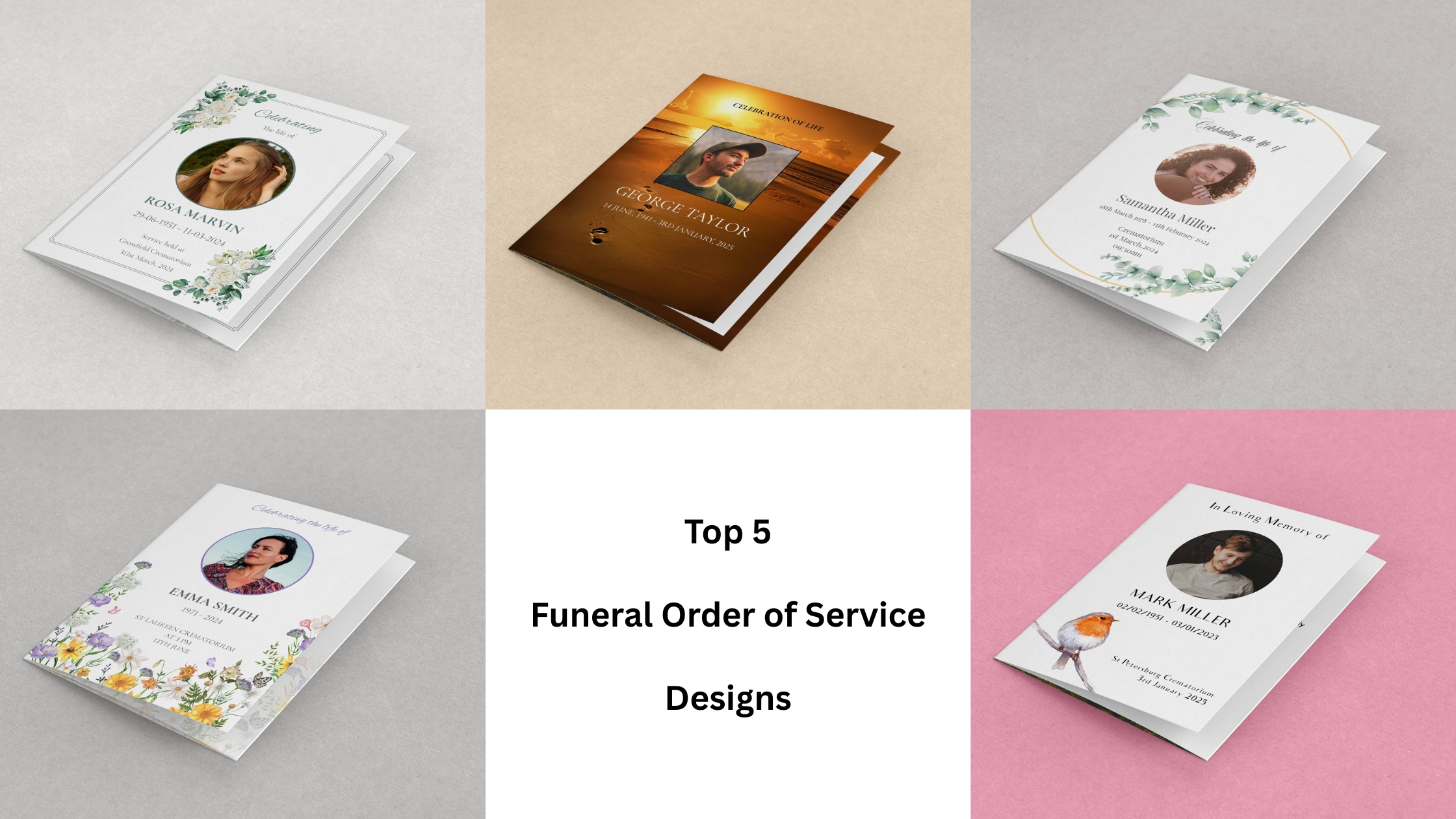 Top 5 Funeral Order of Service Designs People Love in 2025