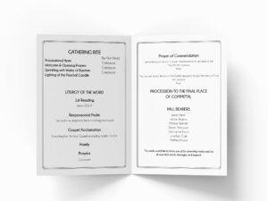 First time Creating a Funeral Order of Service