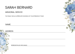 034 - Free Funeral Order of Service Template