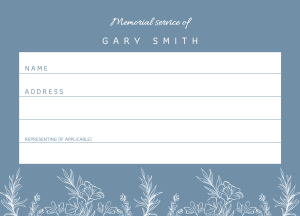 035 - Free Funeral Order of Service Template