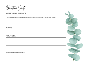033 - Free Funeral Order of Service Template