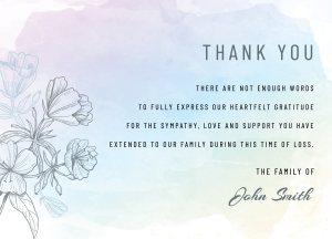 020 - Free Funeral Order of Service Template