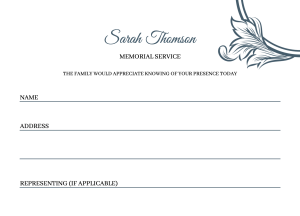 015 - Free Funeral Order of Service Template