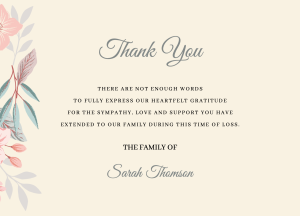 021 - Free Funeral Order of Service Template
