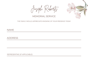 030 - Free Funeral Order of Service Template
